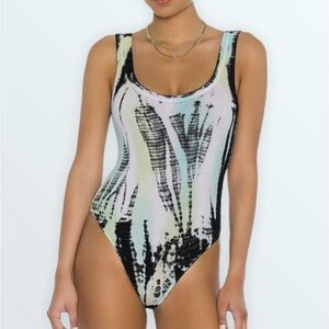 All Saints Nino Tie Dye Bodysuit